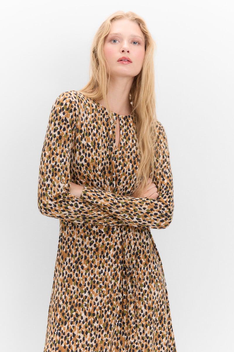pedro del hierro Vestido con frunce delantero Liquidación