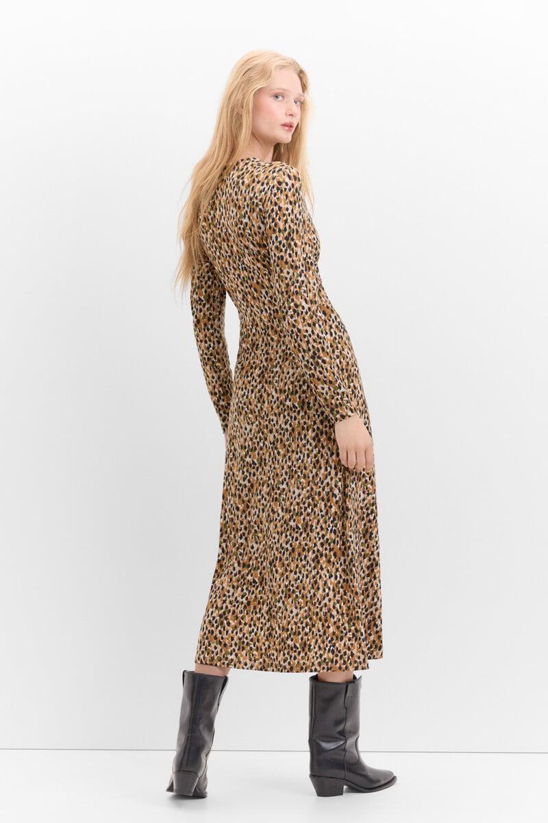 pedro del hierro Vestido con frunce delantero Liquidación