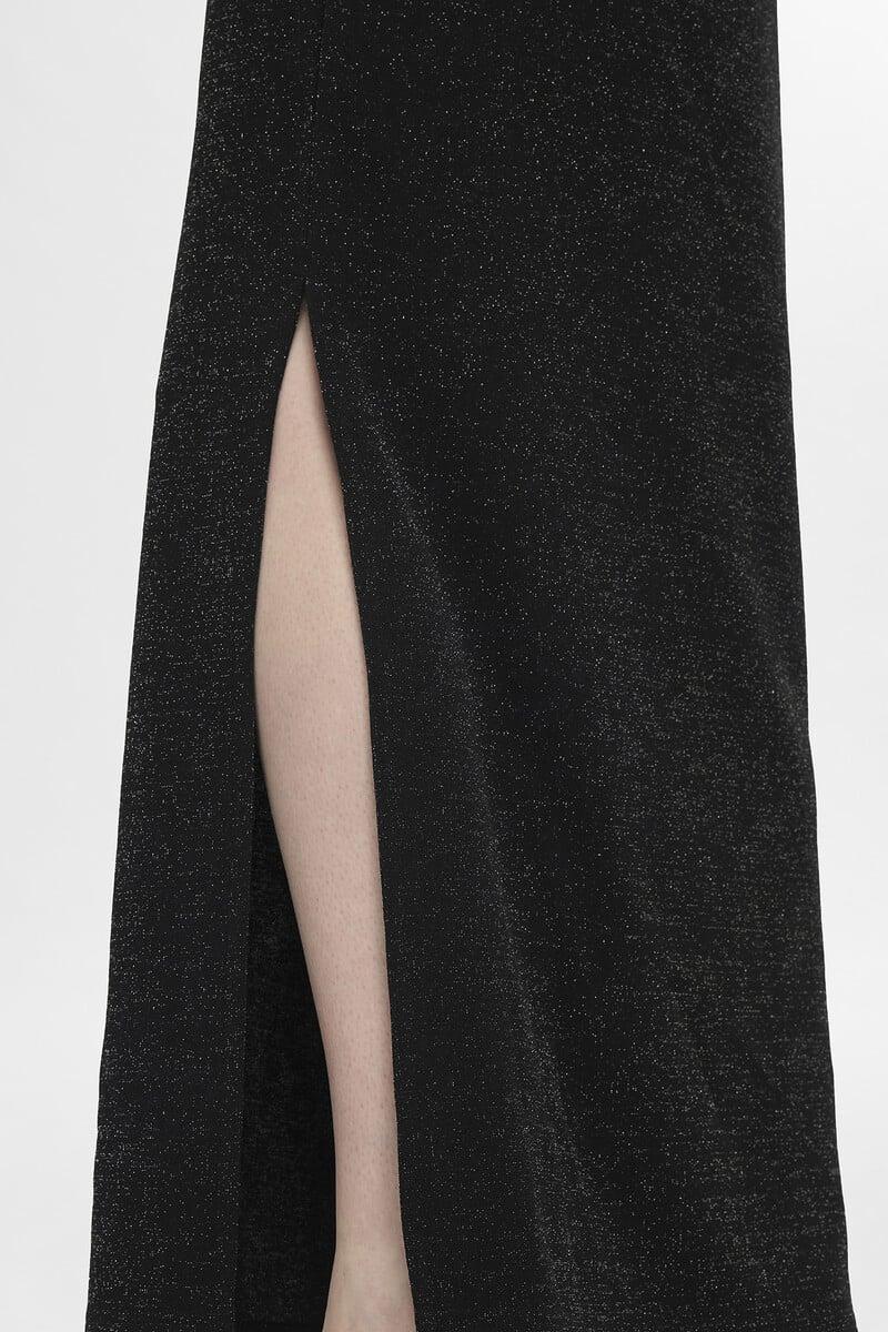pedro del hierro Vestido largo con brillo y escote barco Precio de fábrica