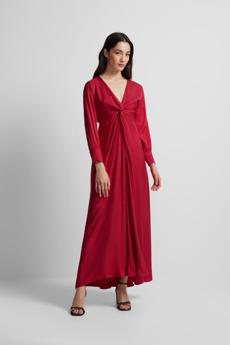 pedro del hierro Vestido largo nudo jacquard