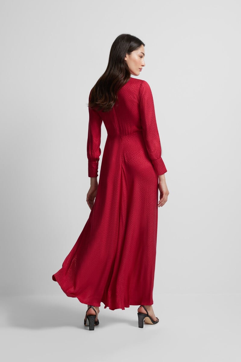 pedro del hierro Vestido largo nudo jacquard Promoción por tiempo limitado