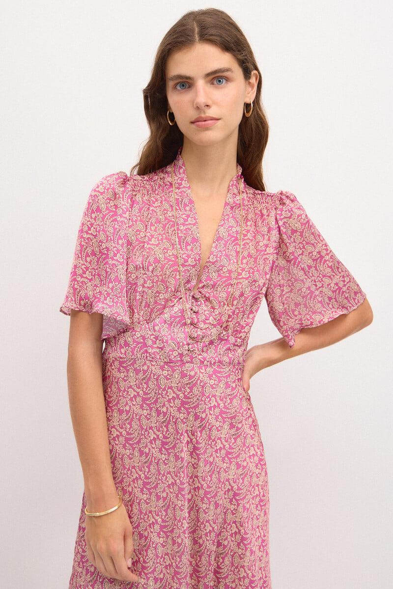 pedro del hierro Casiopea. Vestido estampado botones Grandes descuentos