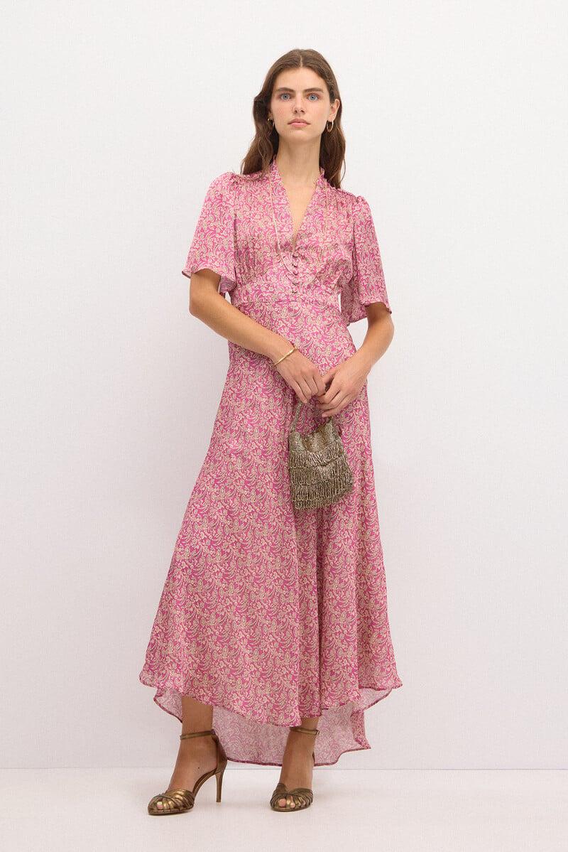 pedro del hierro Casiopea. Vestido estampado botones Grandes descuentos