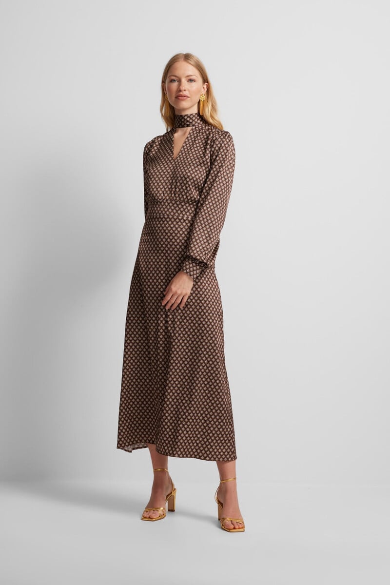pedro del hierro Vestido midi satinado En oferta