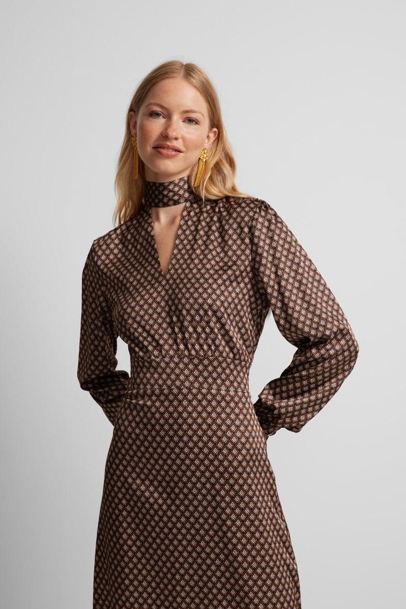 pedro del hierro Vestido midi satinado En oferta