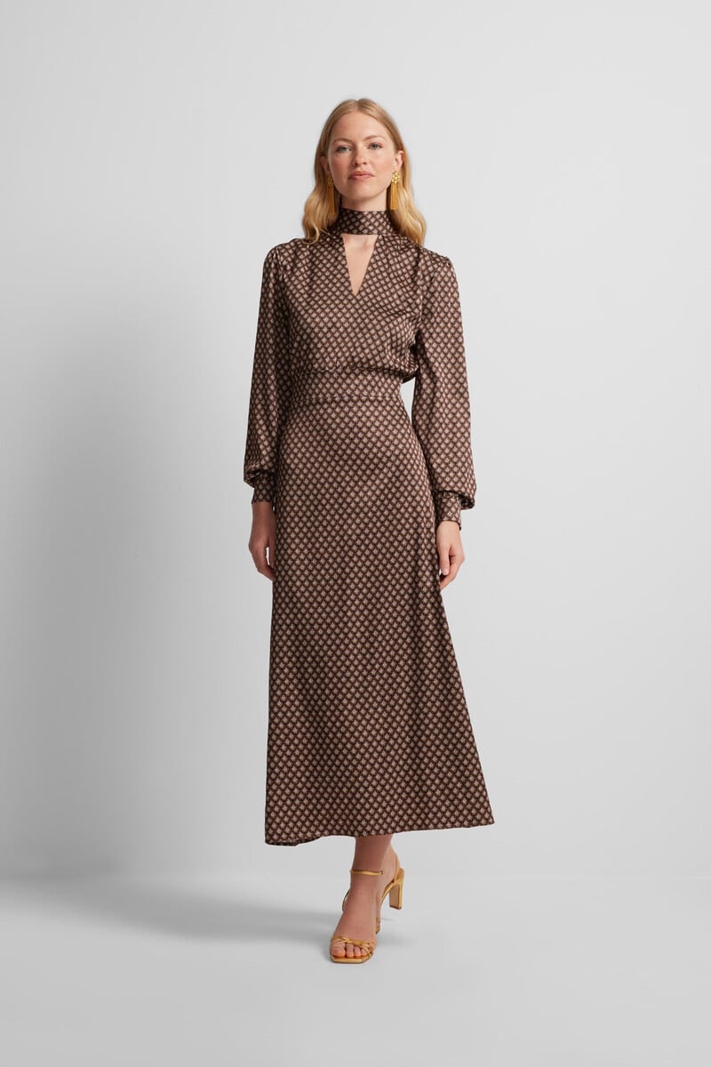 pedro del hierro Vestido midi satinado En oferta