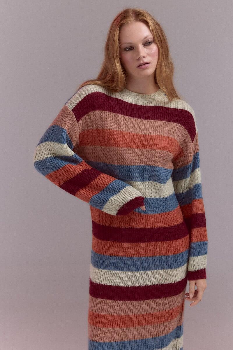pedro del hierro Vestido punto rayas Libre de impuestos