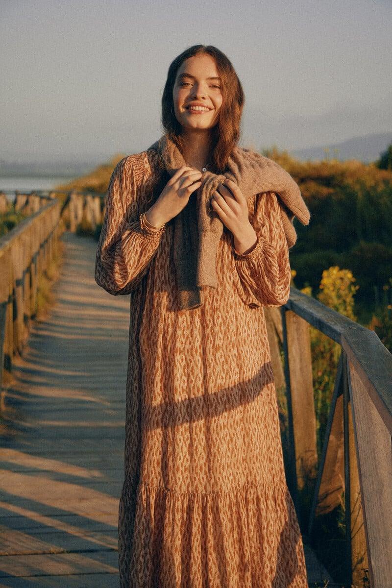 pedro del hierro Rania. Vestido estampado Descuentos del mes