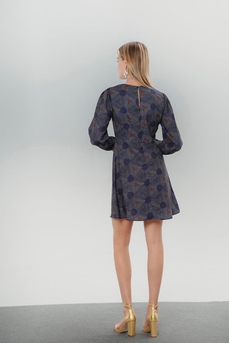 pedro del hierro Vestido estampado geométrico Elisa Última moda