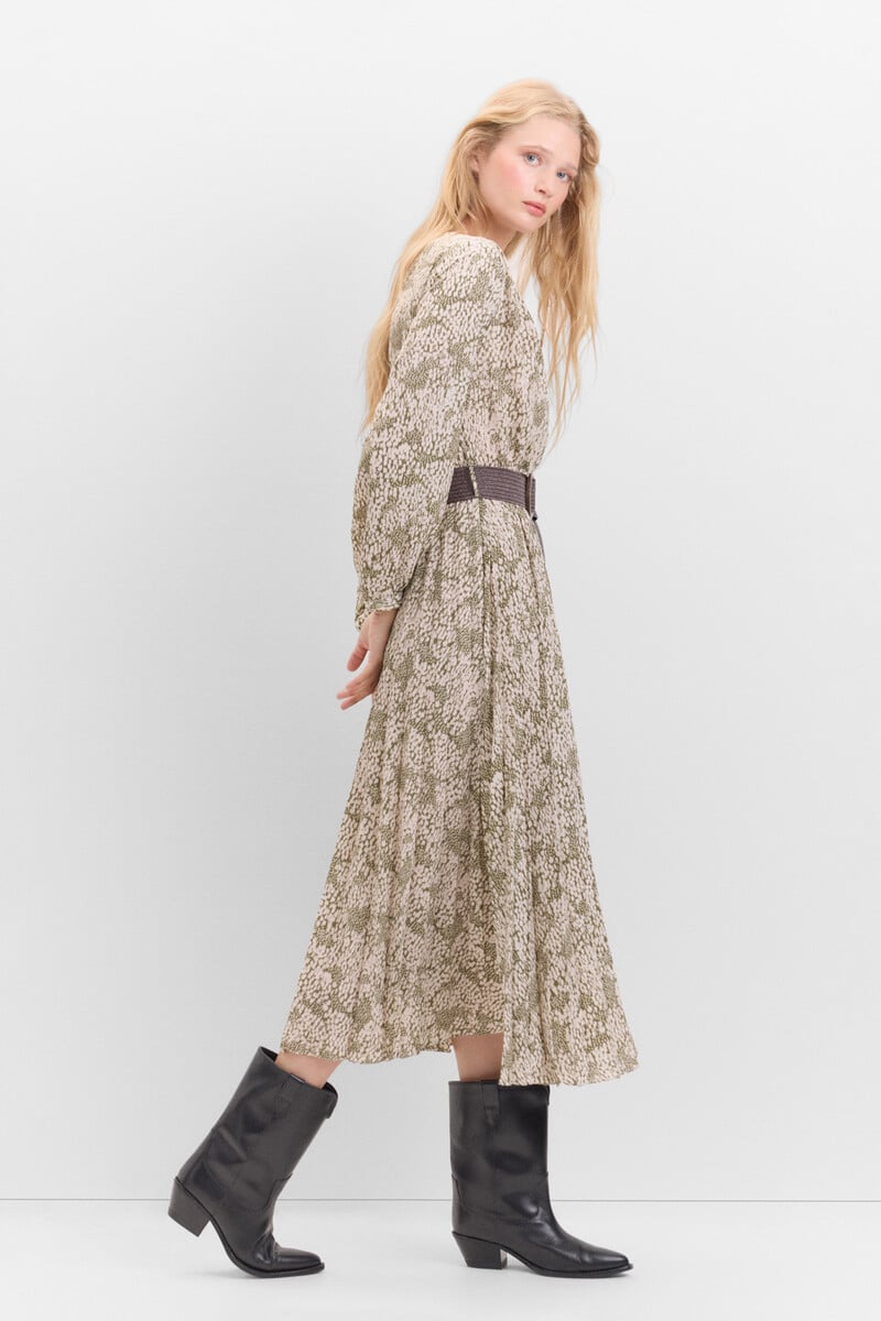 pedro del hierro Vestido falda plisada Grandes ahorros