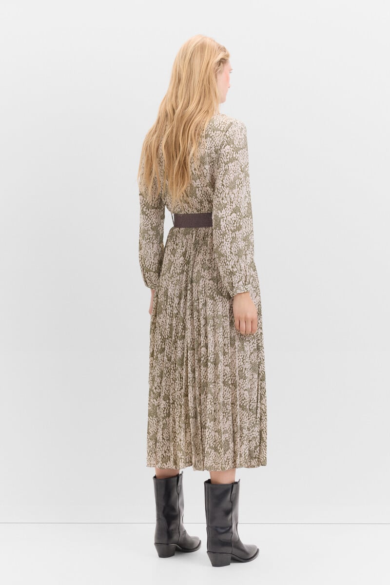 pedro del hierro Vestido falda plisada Grandes ahorros