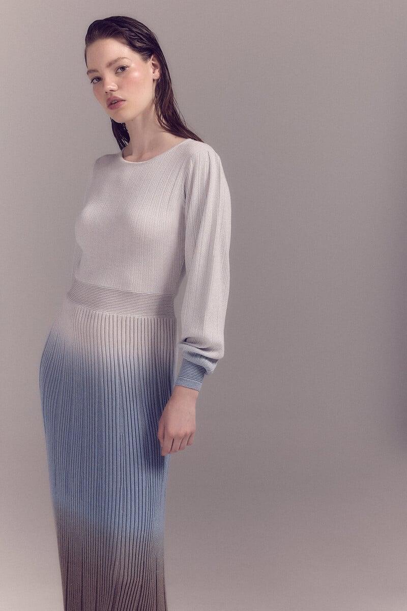pedro del hierro Vestido lurex plisado 2025