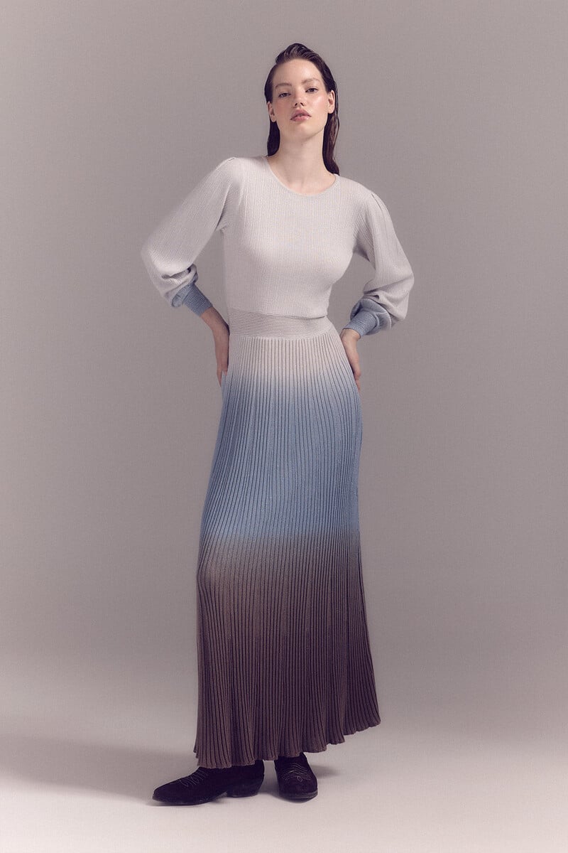 pedro del hierro Vestido lurex plisado 2025