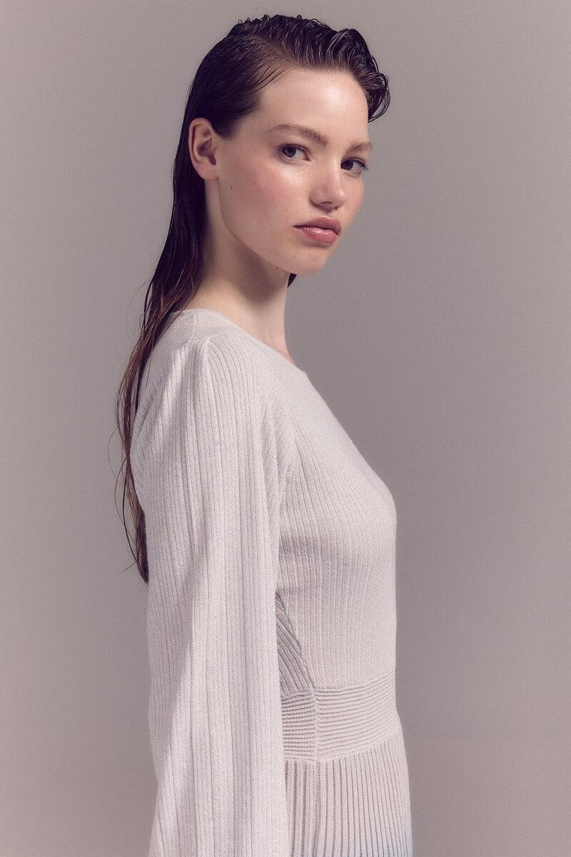 pedro del hierro Vestido lurex plisado 2025