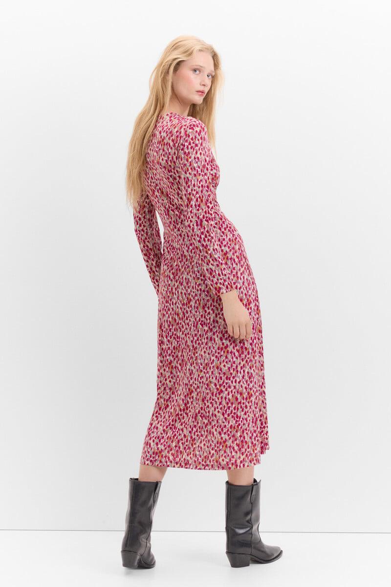 pedro del hierro Vestido con frunce delantero En línea