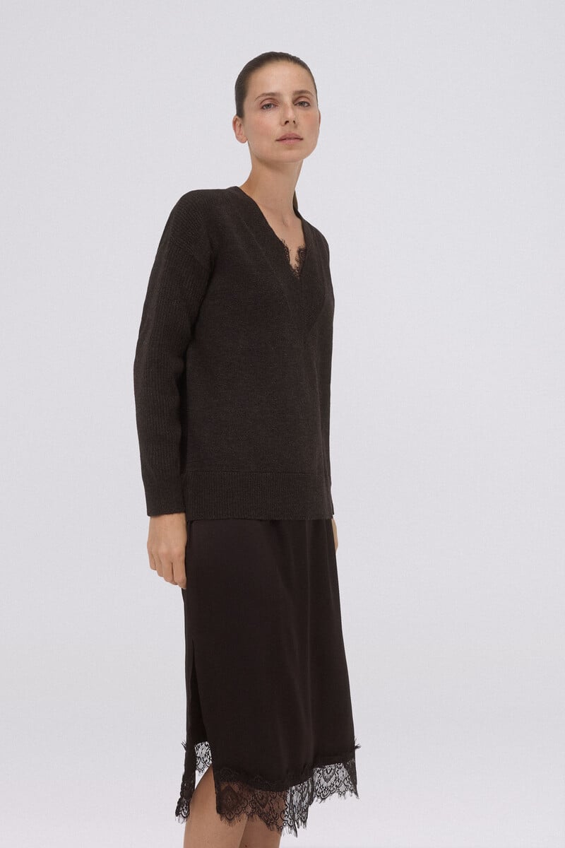 pedro del hierro Vestido de punto lencero Rebajas