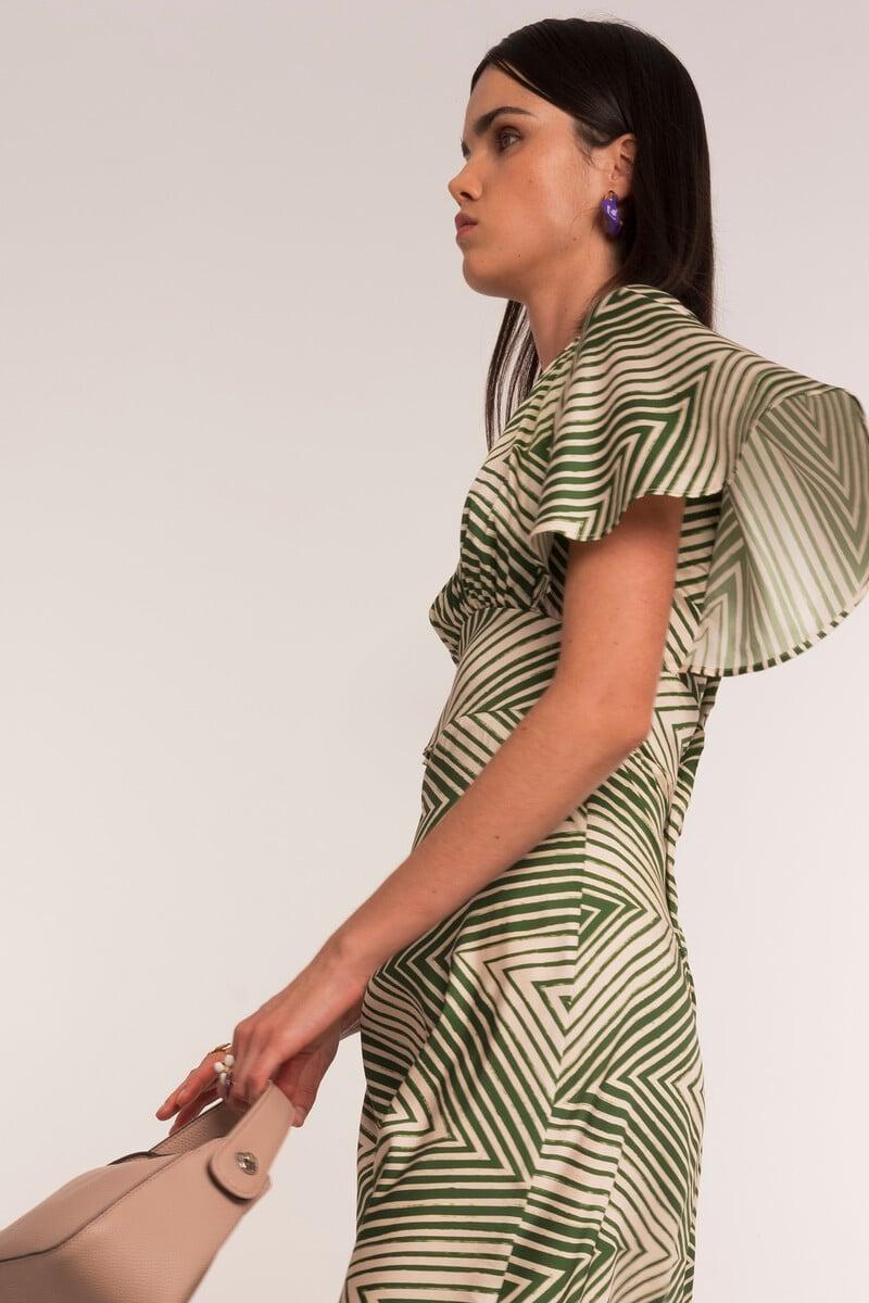 pedro del hierro Vestido midi zigzag Tienda