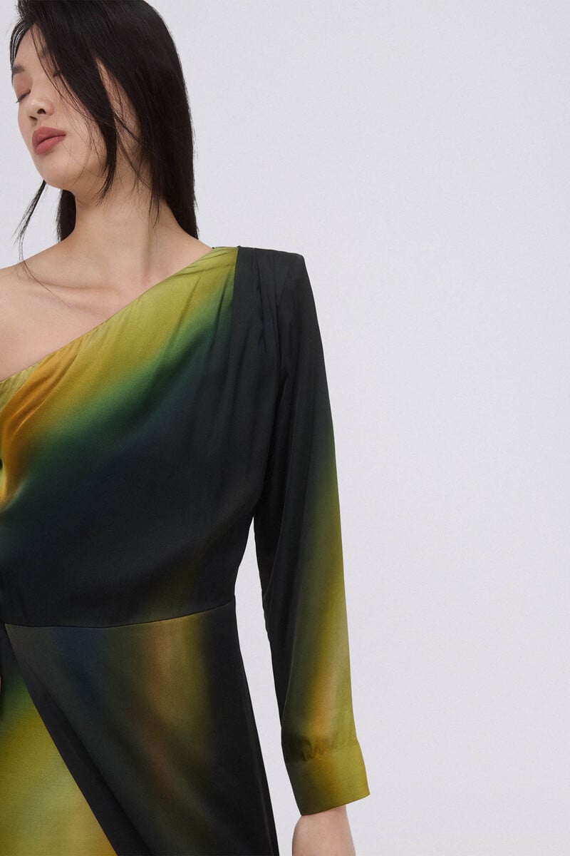 pedro del hierro Vestido estampado largo Liquidación