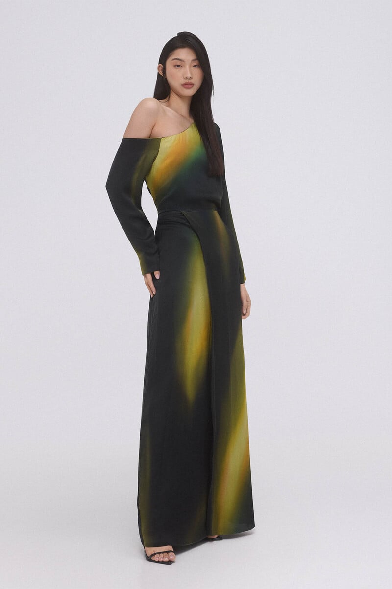 pedro del hierro Vestido estampado largo Liquidación