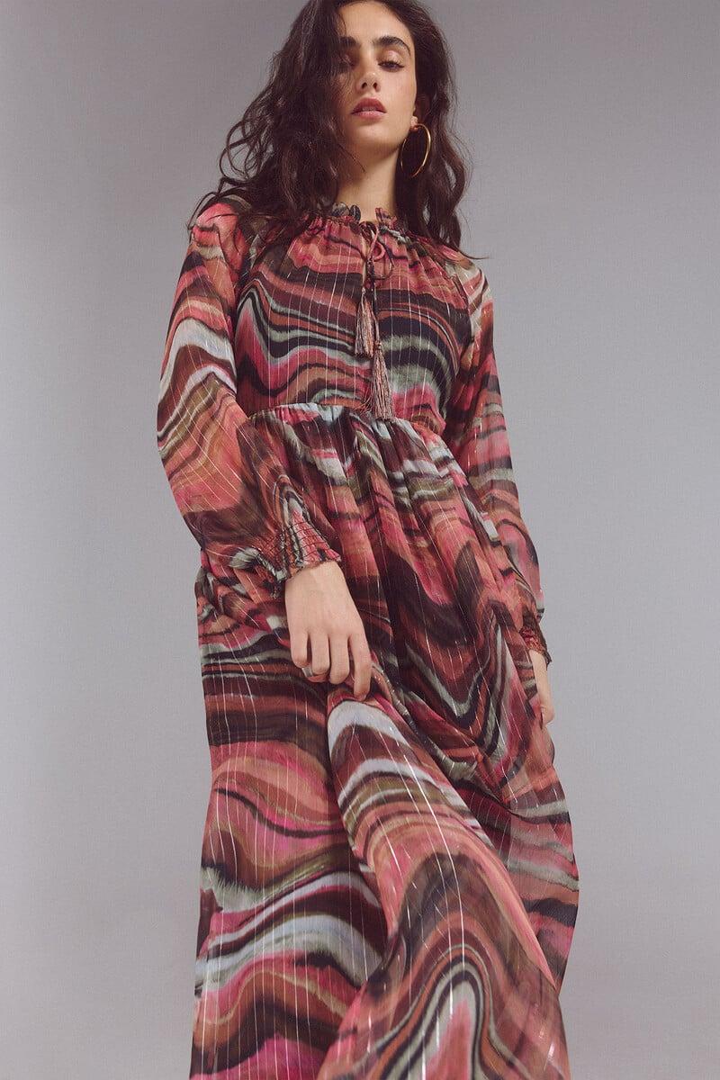 pedro del hierro Vestido midi estampado COMPRAR AHORA