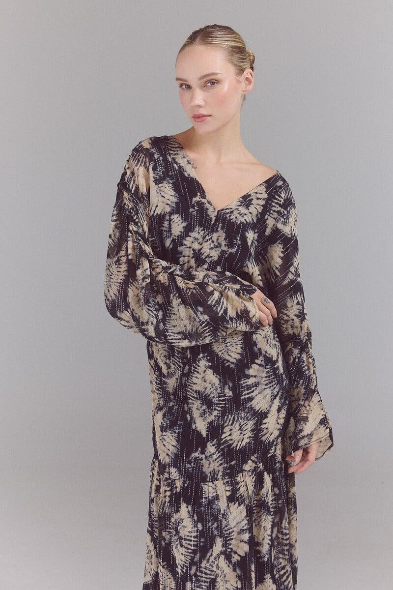 pedro del hierro Vestido tie dye lurex Precio de fábrica