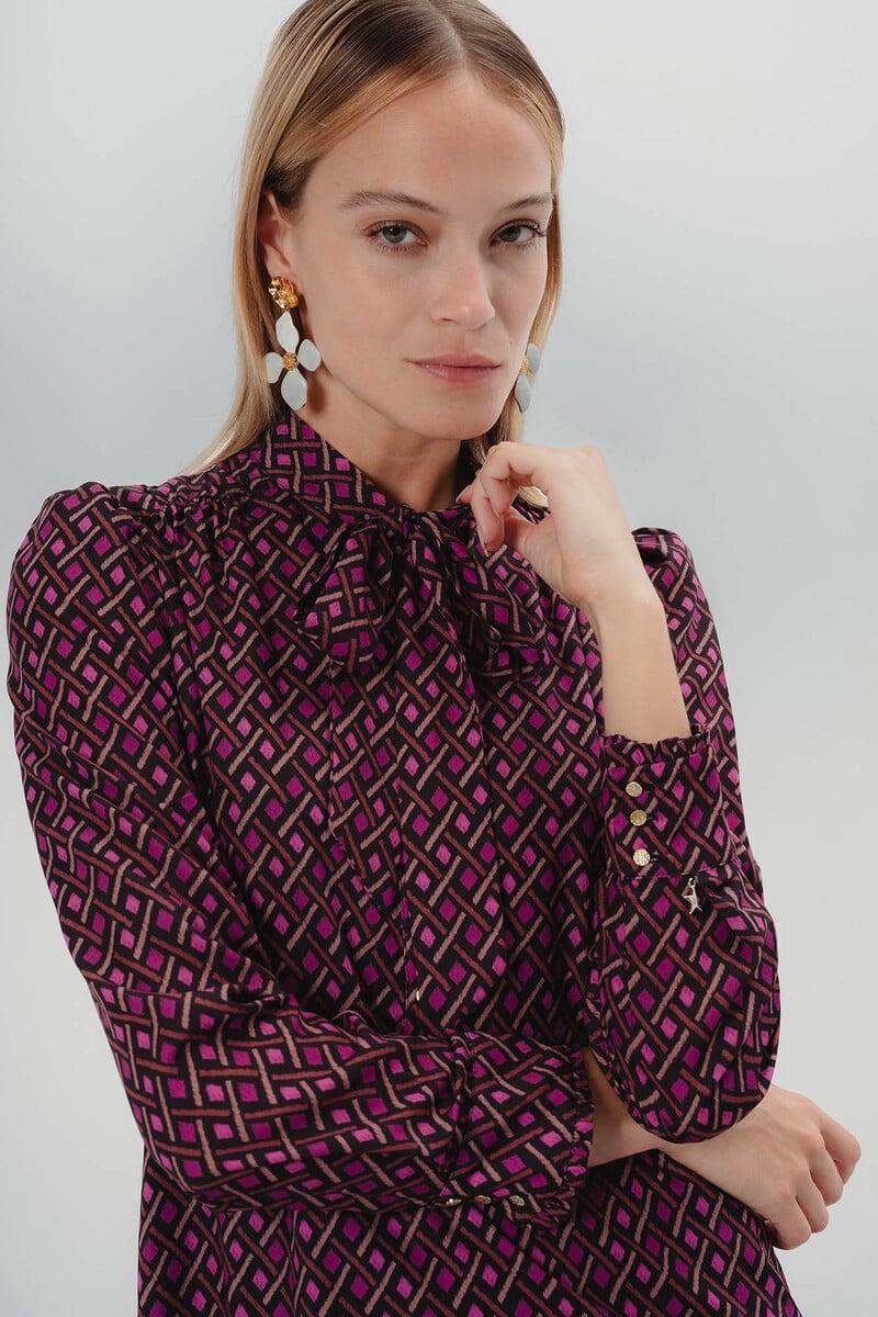 pedro del hierro Vestido corto con lazo Elena Solo hoy