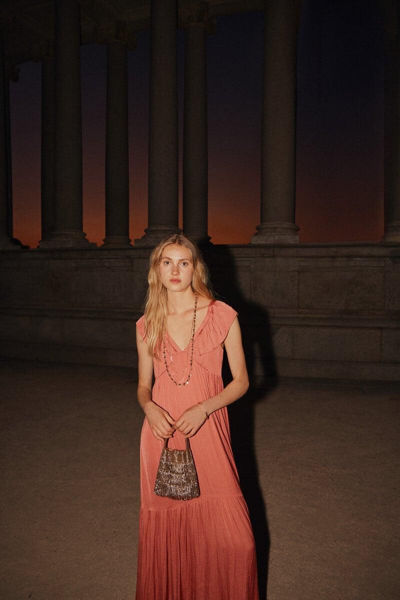 pedro del hierro Cora. Vestido volante Oferta especial de fábrica