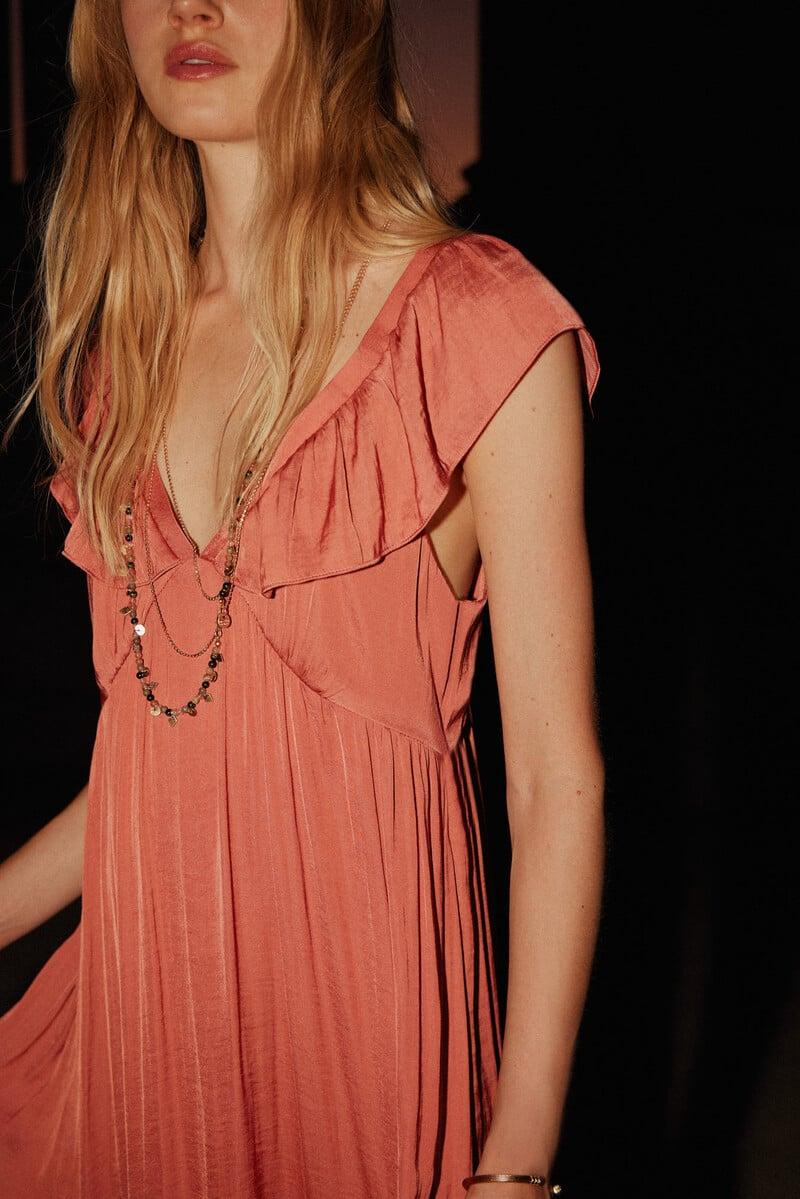pedro del hierro Cora. Vestido volante Oferta especial de fábrica