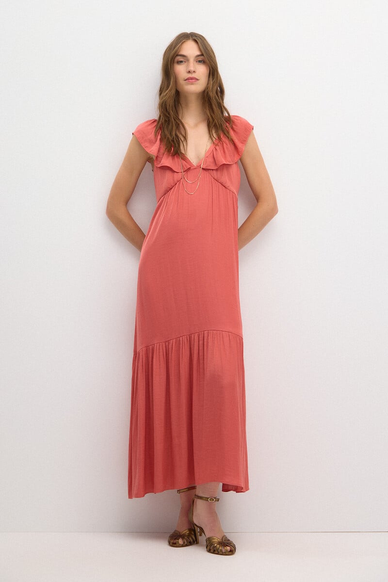 pedro del hierro Cora. Vestido volante Oferta especial de fábrica