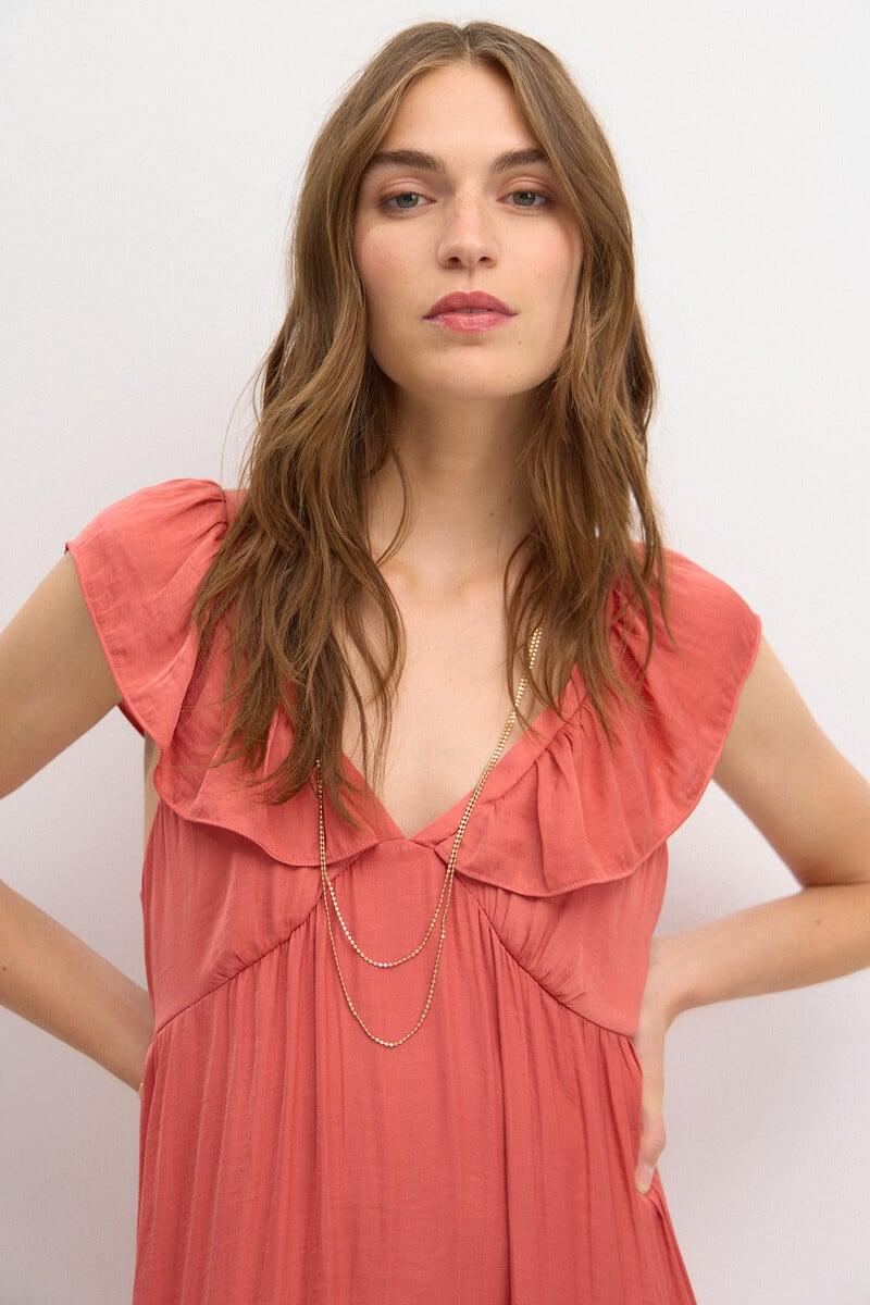pedro del hierro Cora. Vestido volante Oferta especial de fábrica