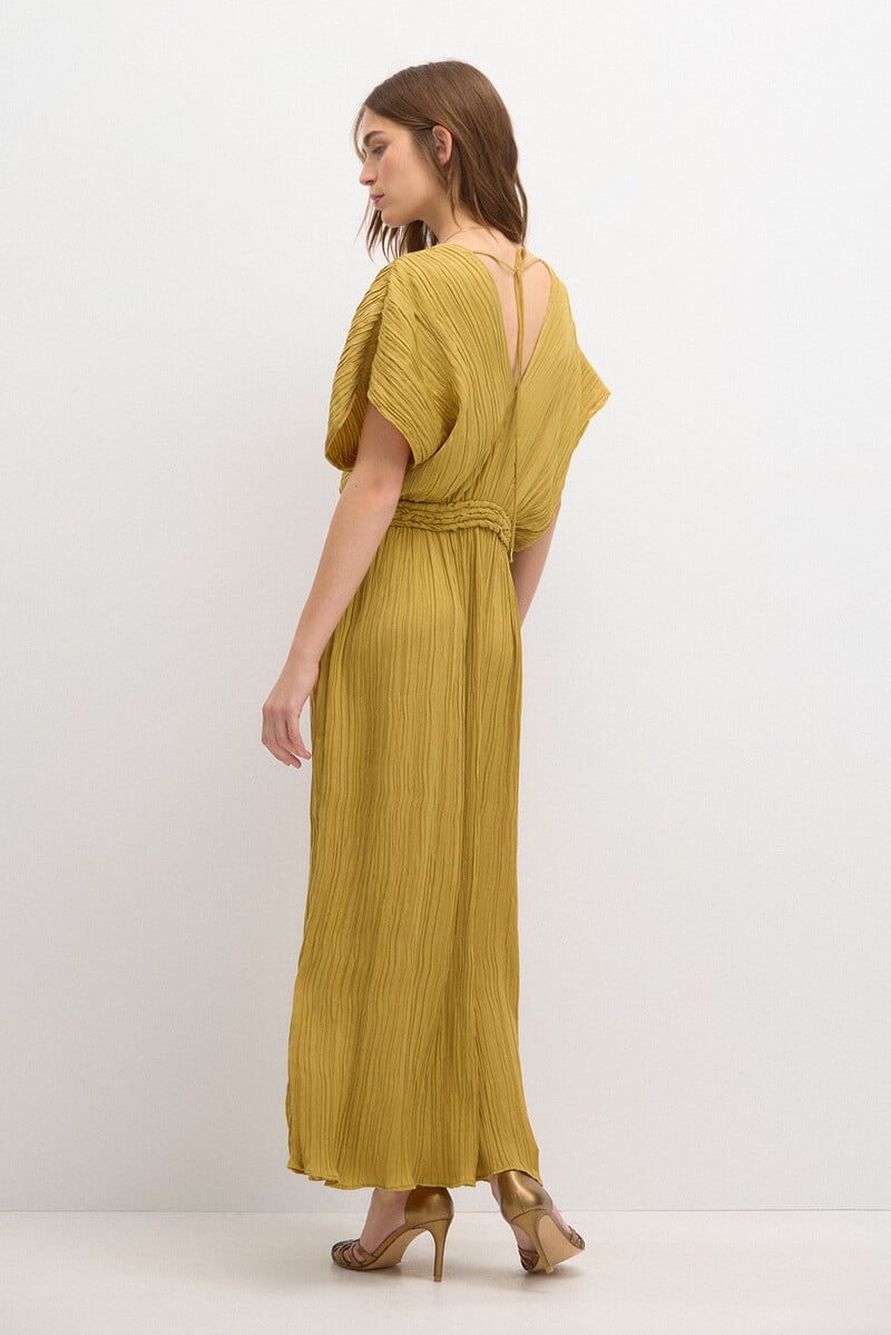 pedro del hierro Clara. Vestido plisado Promoción trimestral