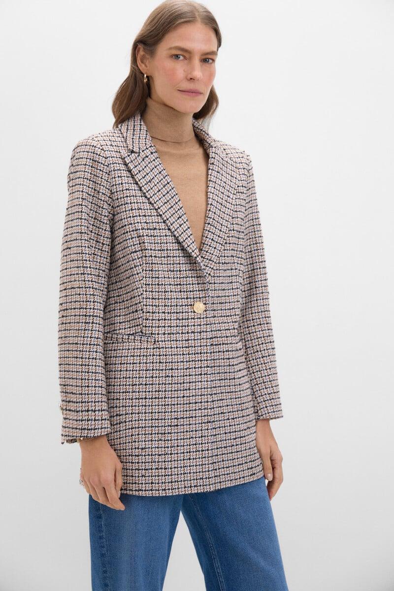 pedro del hierro Blazer levita cuadros Ofertas de temporada