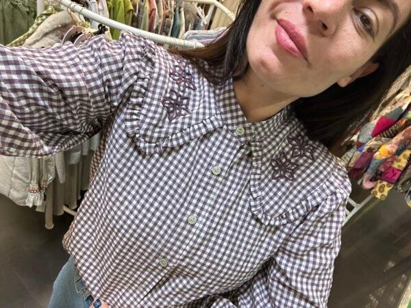 peperosa Camisa bordada AURA Solo queda un día