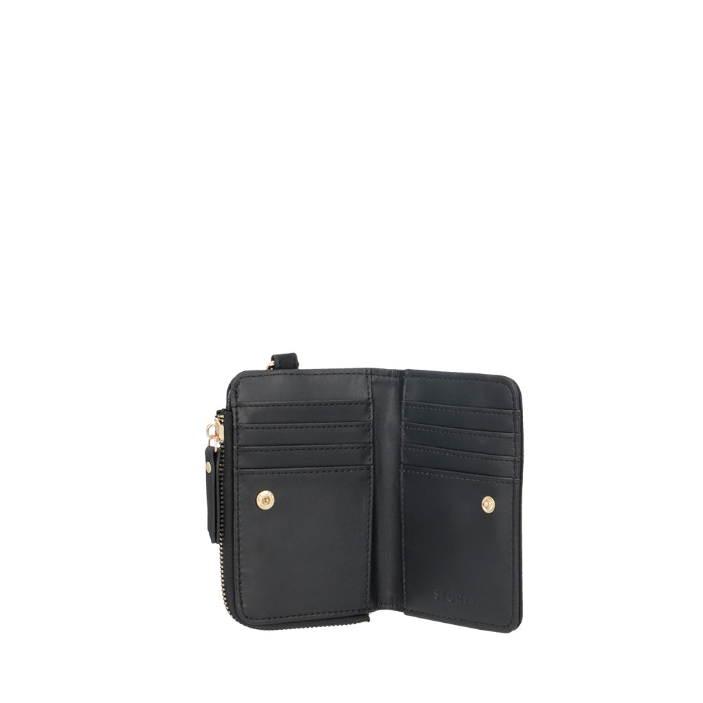saxoline Billetera Alcala negra pequeña Rebajas online