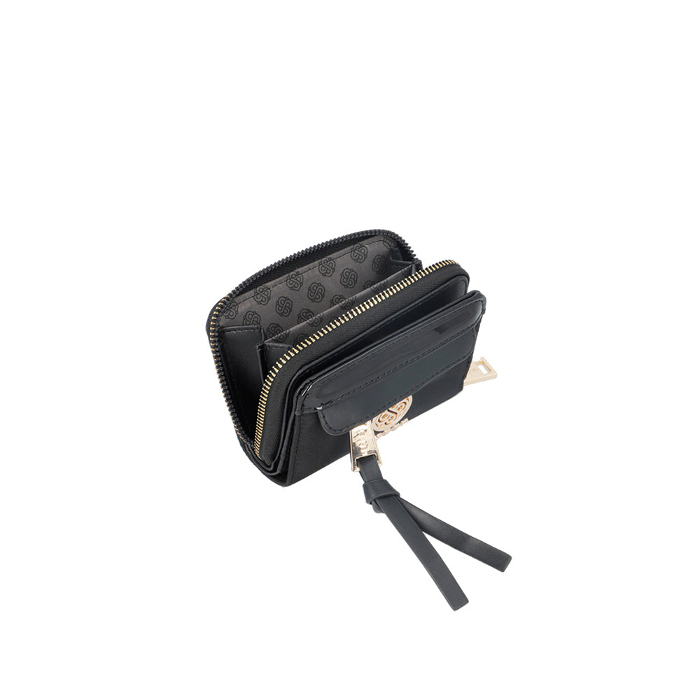 saxoline Billetera Lourdes negra pequeña Superdescuento