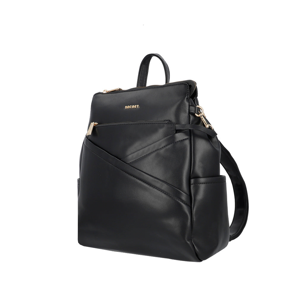 saxoline Mochila Edessa negra grande Envío internacional gratuito