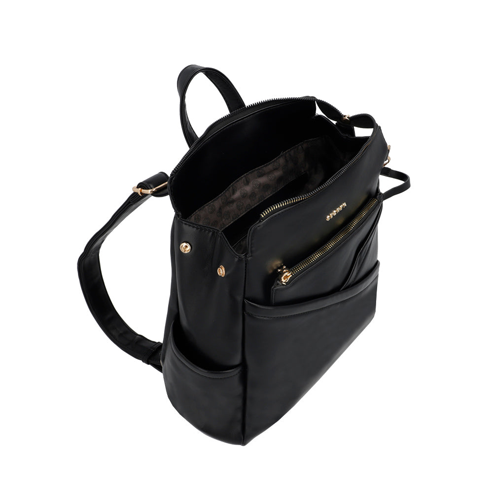 saxoline Mochila Edessa negra grande Envío internacional gratuito