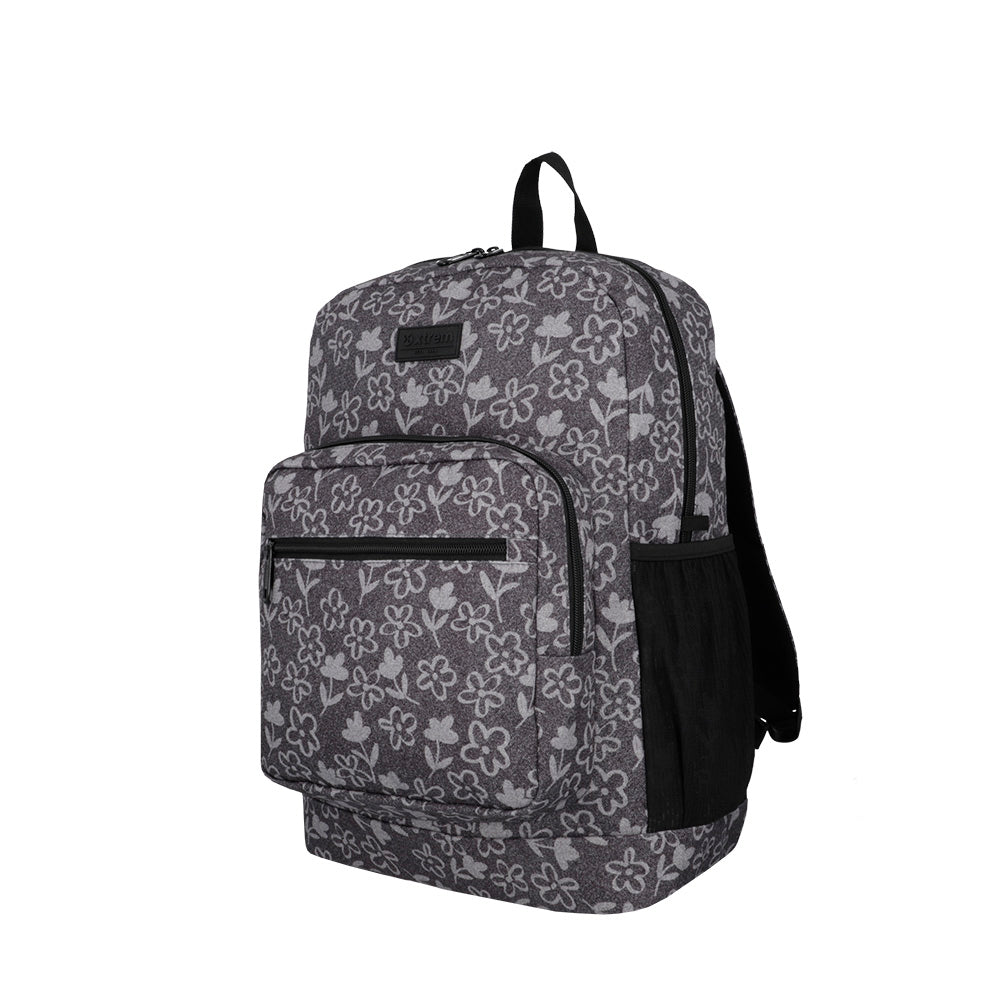 saxoline Mochila para notebook 16" Everdale negra flores Tienda