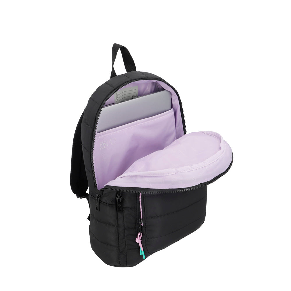 saxoline Mochila para notebook 14" Hamilton negra/morada Mejor oferta