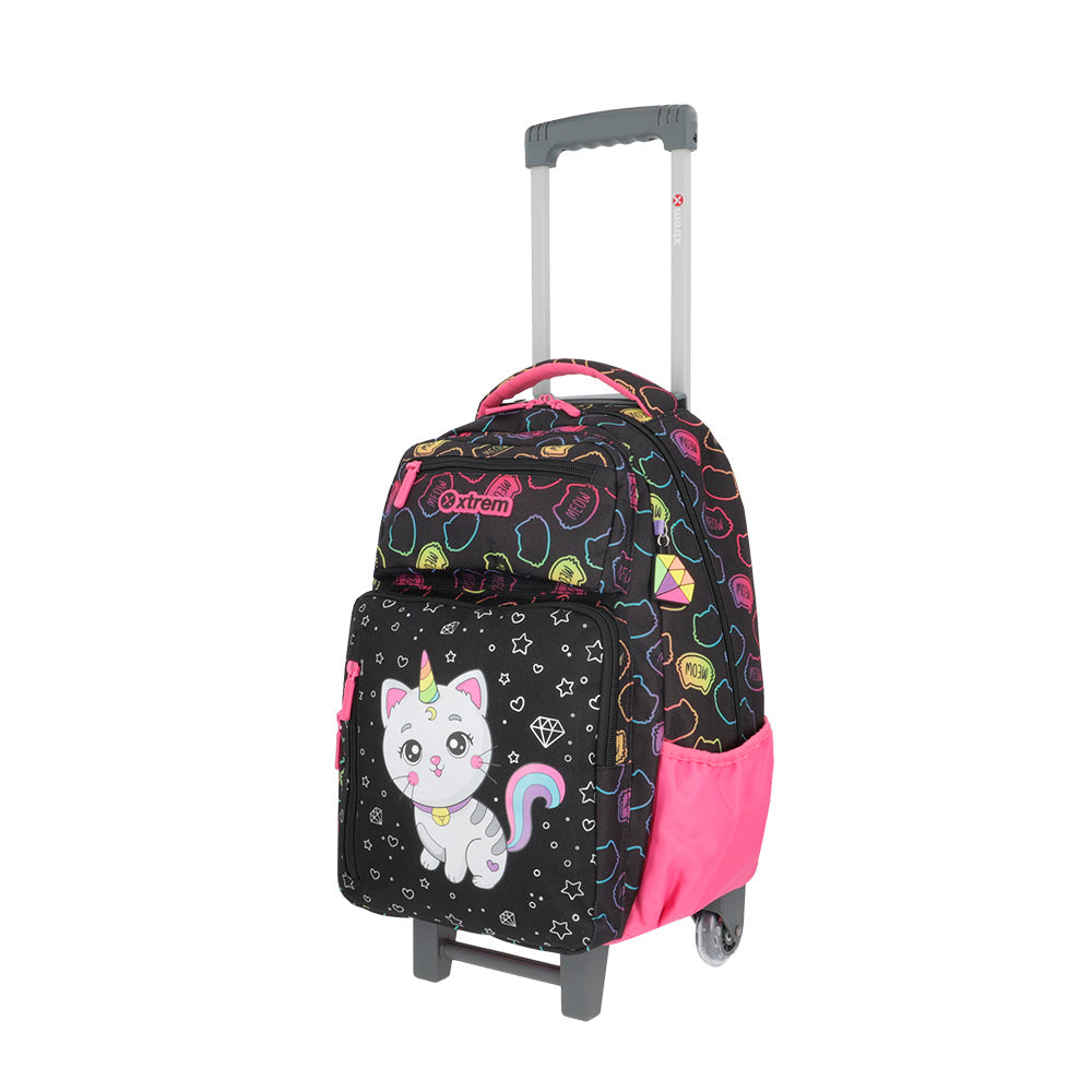 saxoline Set mochila + lonchera + estuche Run Pack negro gato Oferta especial de fábrica