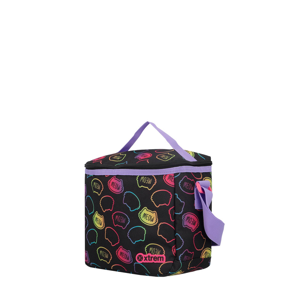 saxoline Set mochila + lonchera + estuche Run Pack negro gato Oferta especial de fábrica