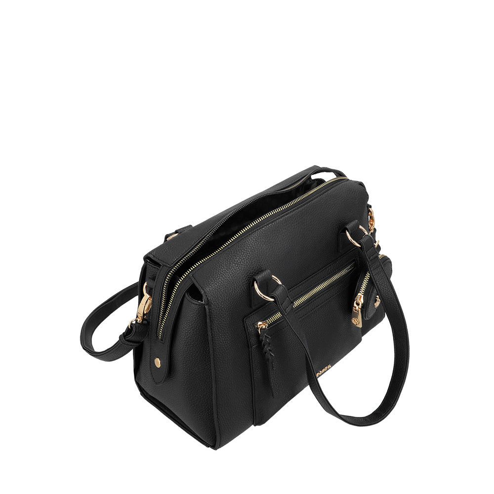 saxoline Cartera de mano Ibiza negra En oferta