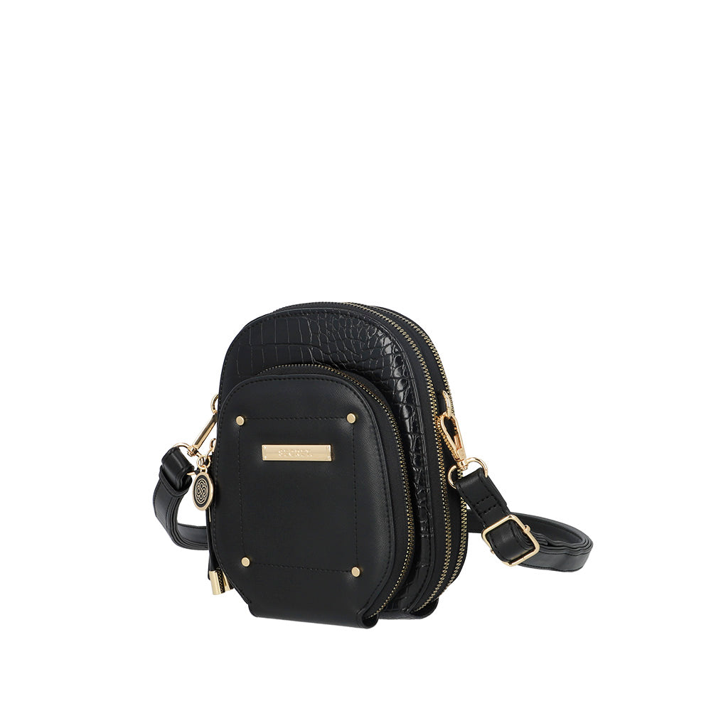 saxoline Portacelular Badajoz negro Ofertas de temporada