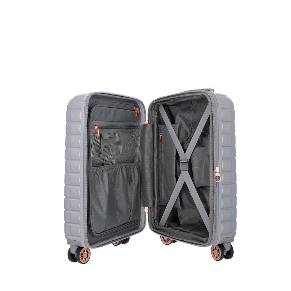 saxoline Maleta de cabina Spinwave Impact Pro gris Últimos 3 días