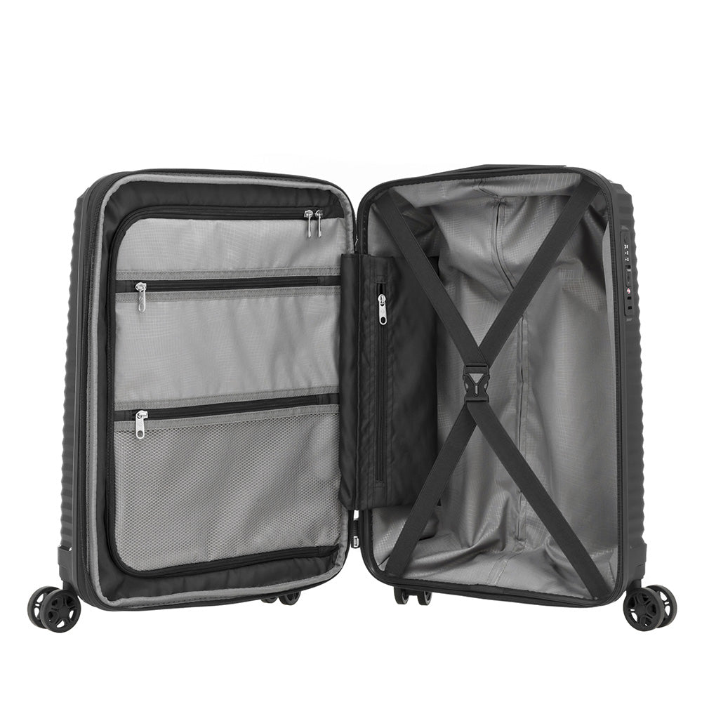 saxoline Maleta Varro Spinner 55/20 Exp Black Cabina 35 Lts Tienda de fábrica
