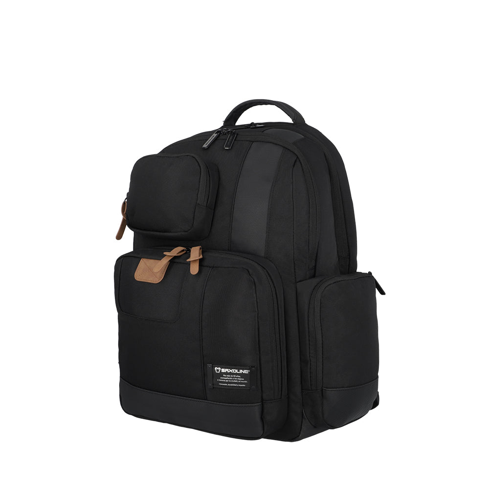 saxoline Mochila para notebook City Plus negro 17" Gran oferta