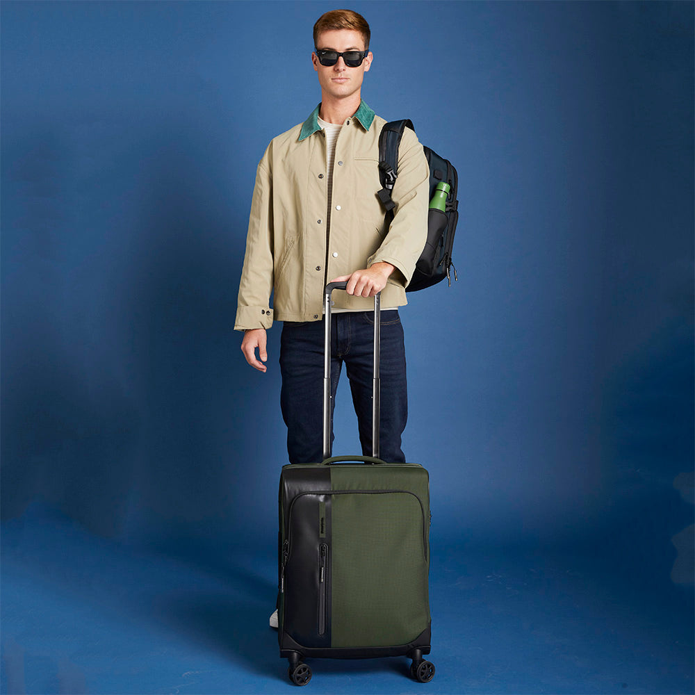 saxoline Maleta de cabina BIZ2GO verde oscuro Solo queda un día