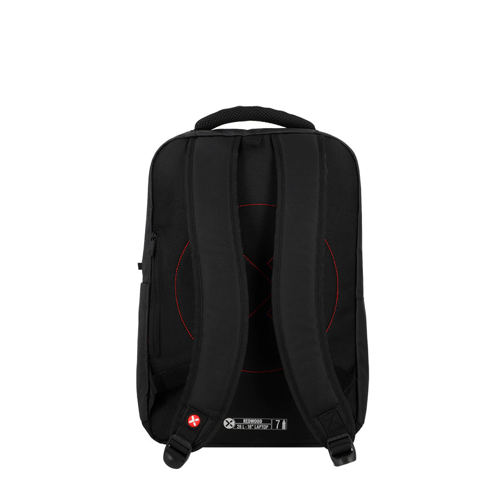 saxoline Mochila para notebook 16" Redwood negra/roja Ofertas de temporada