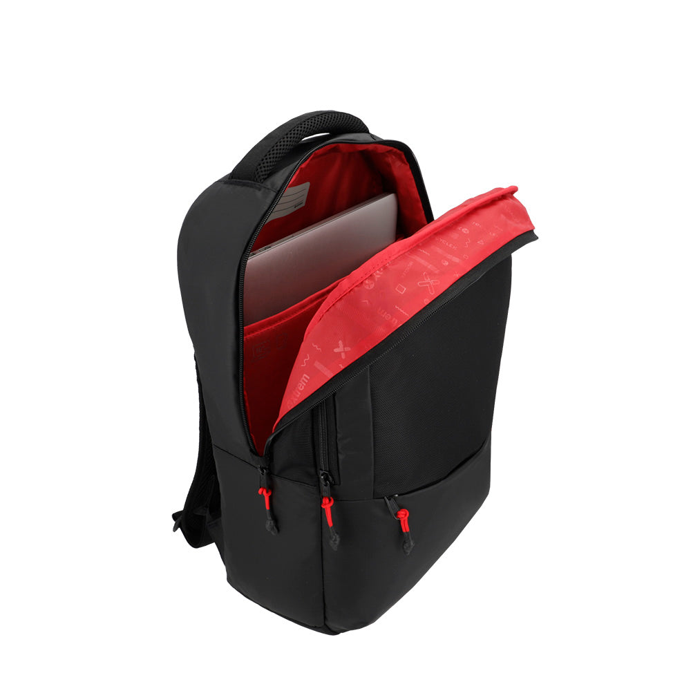 saxoline Mochila para notebook 16" Redwood negra/roja Ofertas de temporada
