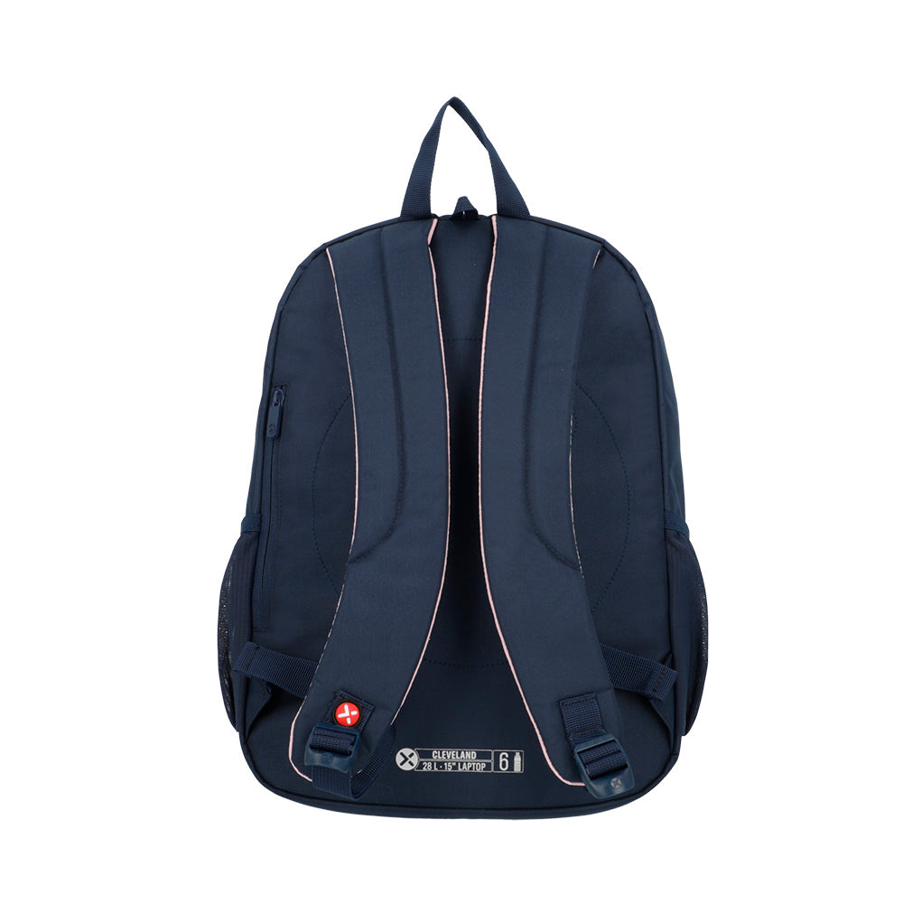 saxoline Mochila para notebook 15" Cleveland azul/rosada Precio ultrabajo